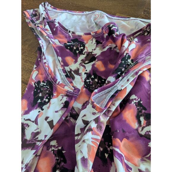 212 Collective women's camisole tank top shirt purple floral size Large - Picture 7 of 11